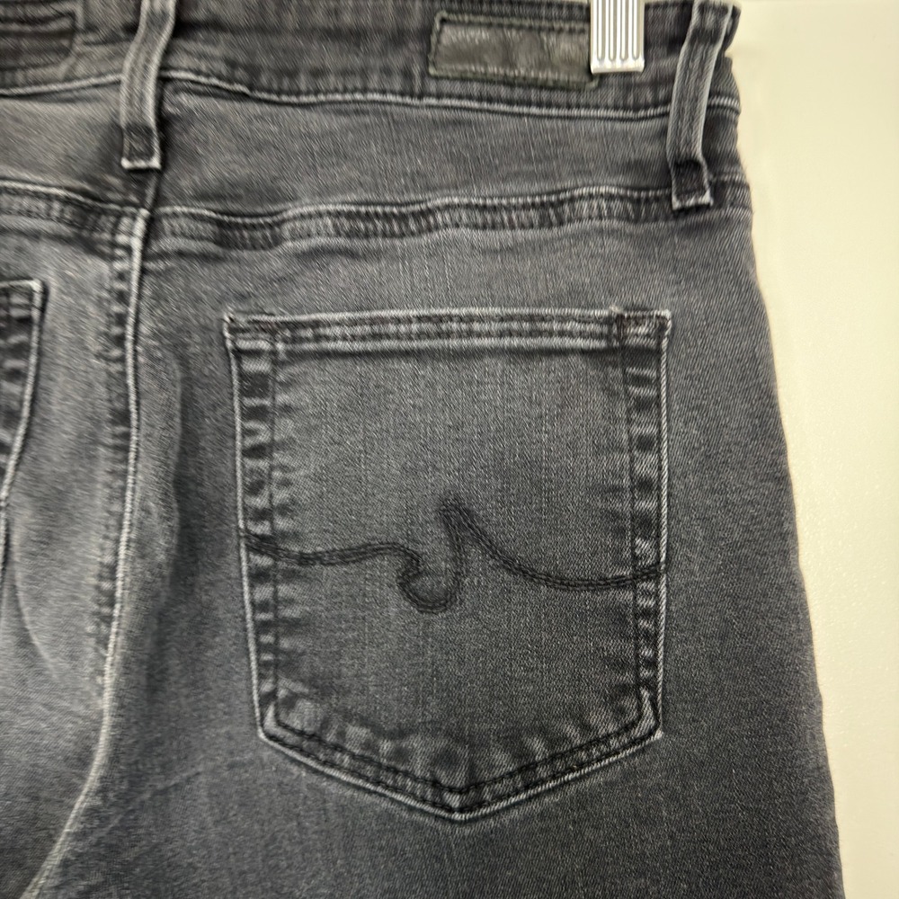 AG Adriano Goldschmied The Farrah Skinny High Rise Jeans Black 27R DED1379MNLS